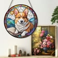 thumbnail image 6 of 89Bloom Corgi Window Hanging Stained Glass, Corgi Book Suncatchers for Windows Stained Glass, Dog Stained Glass Suncatcher, 6 of 8