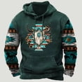 thumbnail image 3 of Sudadera vintage con capucha étnica azteca con bloques de color 3D, sudadera holgada para hombre y mujer, sudadera con capucha para vacaciones para niños, abrigo de manga larga, ropa para hombre, 3 of 5