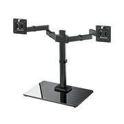 Freestanding Dual Monitor Stand Mounts for 13 to 32" Computer Screens, Fits Up to 22 lbs per Arm