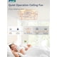 thumbnail image 2 of Ventilador de Techo LEDIARY 20" Blanco Dorado Empotrado con Control Remoto, 2 of 7