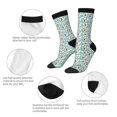 thumbnail image 4 of Fotbe Cute Corgi Head Calcetas Largas con Estampado para Hombre y Mujer – Calcetas de Compresión Transpirables y Elásticas, Viajar y Uso Diario Talla 5-11, 4 of 6
