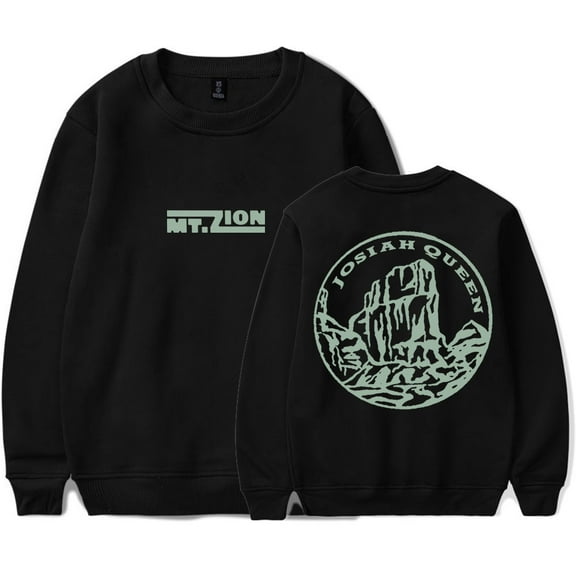 Josiah Queen Mt Zion Logo Crewneck Sweatshirts 2025 Tour Merch Women Men Long Sleeve T-Shirts