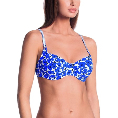 Rosa Faia FRENCH BLUE Federica Underwired Bikini Swim Top  US 42F  UK 42E
