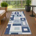 thumbnail image 3 of Addison Rugs Chantille Indoor/Outdoor Transitional Geometric Blue Machine Washable Runner Rug, 2'3" x 7'6", 3 of 8