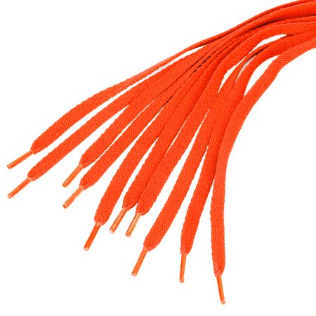 orange flat shoelaces