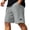 Grey, variant on Mens Shorts Casual Summer Elastic Waist Textured Straight Leg Loose Fit Lightweight Lounge Shorts with Pockets