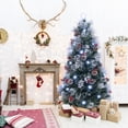 thumbnail image 4 of Gymax 6 FT Flocked Christmas Tree Artificial Xmas Tree w/220 Branch Tips &Pine Needles, 4 of 10