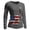 Gray, variant on Women's Long Sleeve Round Neck T-Shirt with AMERICA 250th Anniversary Flag Graphic Print, Casual Independence Day Top for Patriotic Celebrations Black L