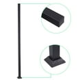 thumbnail image 3 of Goxfaca Stair Post 2Pcs/set Decking Railings Glass Railing Post Decking Railings Metal Deck Railing Black Metal Railing Post for Wood Fencing diplomatic, 3 of 9