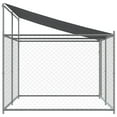 thumbnail image 7 of vidaXL Dog Cage with Roof and Door Gray 13.1'x6.6'x6.6' Galvanized Steel, 7 of 7