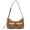 Brown-2, variant on Retro Shoulder Purse for Women Faux Oiled Leather Hobo Bag Y2K Handbag with Buckle Pockets