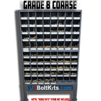 5170 Piece Grade 8 USS Coarse Thread Bin Kit with  Two (2) 40 Hole Bins