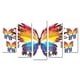 thumbnail image 1 of Cuadro decorativo Cuadros Abigail para Sala Comedor y Recamara Mariposas de Colores 5 piezas, 1 of 3