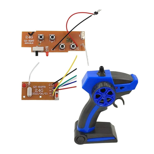 TISHITA 4CH Controller Transmitter Modification Remote Control Transmitter and Receiver Blue