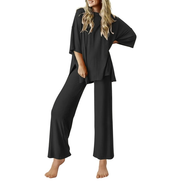 Avidlove Womens Pajama Set Soft Lounge Set Sleeve Pullover and Long Pants Loungewear 2 Piece Outfits