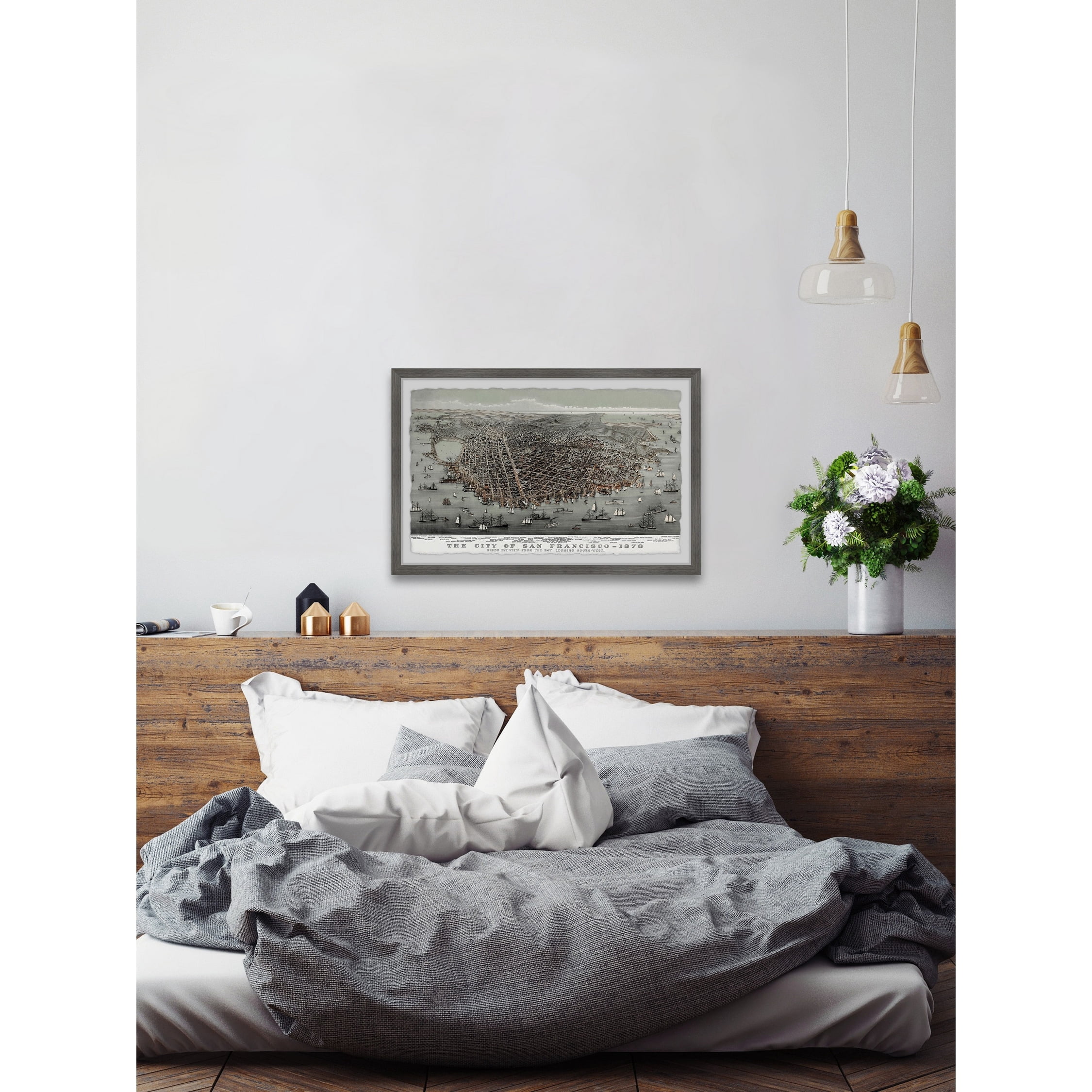 The City of San Francisco 8 in x 12 in Framed Painting Art Prints, by Marmont Hill