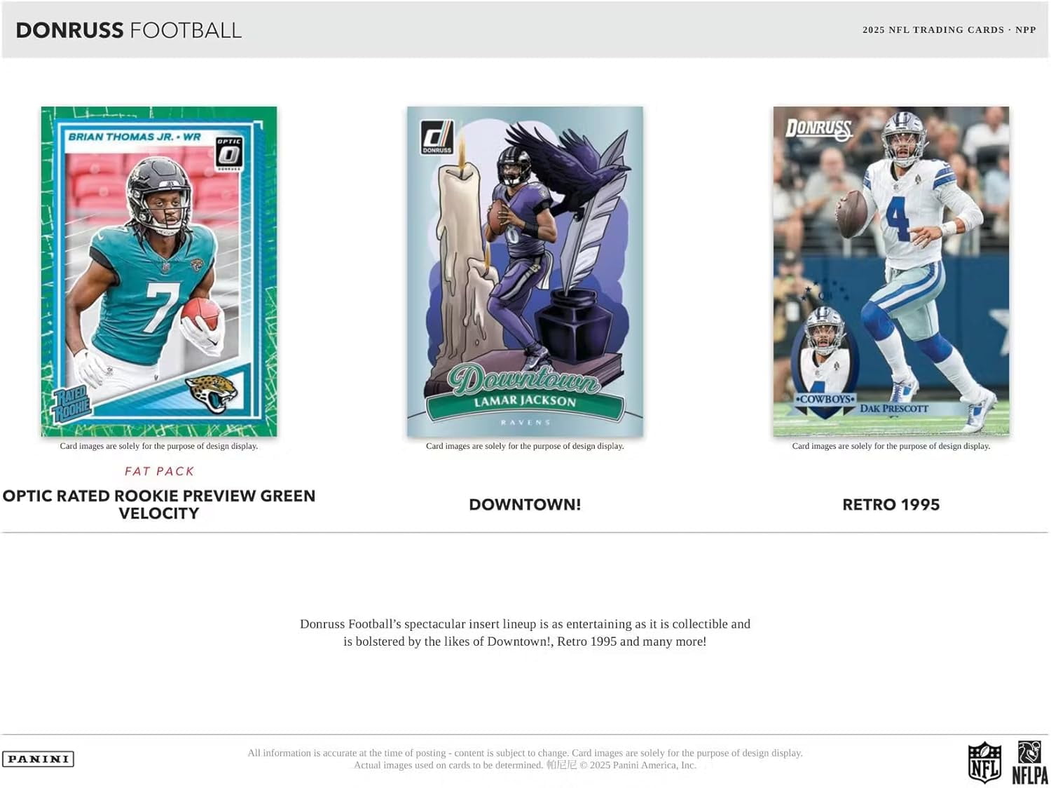 2025 Panini Donruss Football Mega Box (Blue Scope Parallels)