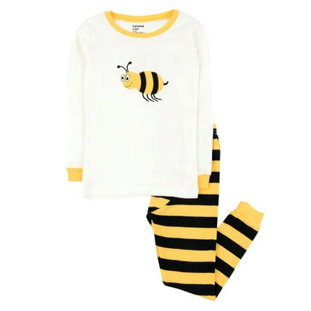 

Leveret Kids Boys Girls Two Piece Cotton Pajamas Bumble Bee 4 Year