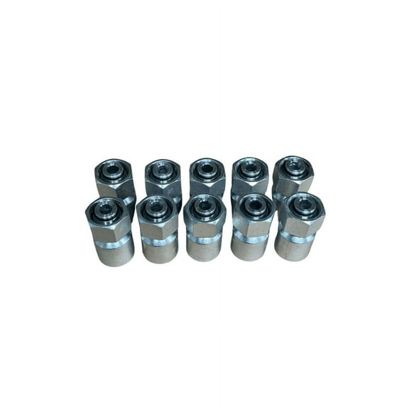 3/8" Hose, 06-22DHF Metric Heavy Straight Hydraulic Fitting