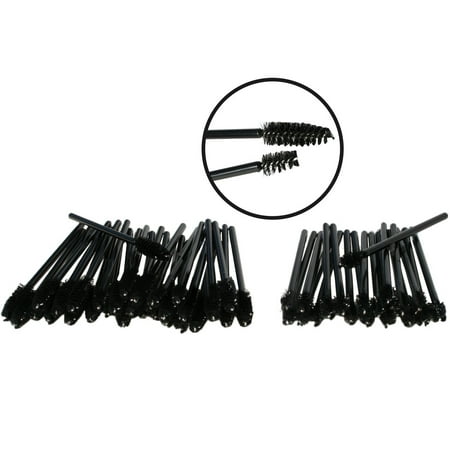 50 Pack Disposable Eyelash Mascara Brushes Wands Applicator Makeup Brush For Upper and Lower Lashes or (Best Brush For Lower Lash Line)