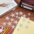 thumbnail image 3 of 3 Sets Christmas Theme EVA Foam Stickers Glitter Powder Star Adhesive Decals for Kid Arts Craft Silver 28~45x27.5~50x2mm 50pcs/set, 3 of 5