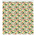 thumbnail image 3 of Ambesonne Vegetable Shower Curtain, Vegetarian Cartoon, 69"Wx70"L, Multicolor, 3 of 3