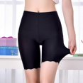 thumbnail image 4 of Pantalones cortos de seguridad de talla grande para mujer, bóxers de seda de hielo sin costuras de verano para mujer, bragas antirozaduras debajo de la falda, bragas tipo bóxer 3XL, XXXL, 4 of 5