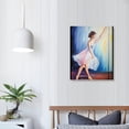 thumbnail image 3 of ONETECH Canvas Prints Wall Art - Beautiful Young Ballerina/Ballet Dancer in Painting Style | Modern Wall Decor/Home Art Stretched Gallery Canvas Wrap Giclee Print & Ready to Hang, 3 of 4
