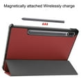 thumbnail image 5 of Allytech Galaxy Tab S8 2022 / Tab S7 2020 11 Inch Case (SM-X700/706/T870/T875), Slim Soft TPU Smart Stand Shockproof Back Cover Auto Wake/Sleep Cover for Galaxy Tab S8 S7 11" - Winered, 5 of 7