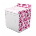 thumbnail image 2 of Watercolor Washer Cover, Abstract Floral Arrangement Peonies Pattern Botany Themed and Nature Inspired, Easy to Use Bathroom Accent Fabric, 29" x 28" x 40", Pink Magenta, by Ambesonne, 2 of 3