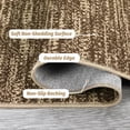 thumbnail image 4 of Modern Washable Area Rugs 8' x 10', Low-Pile Soft Indoor Rugs for Living Room Dining Room, Foldable Floor Carpet with Non-Slip Backing(Brown), 4 of 6