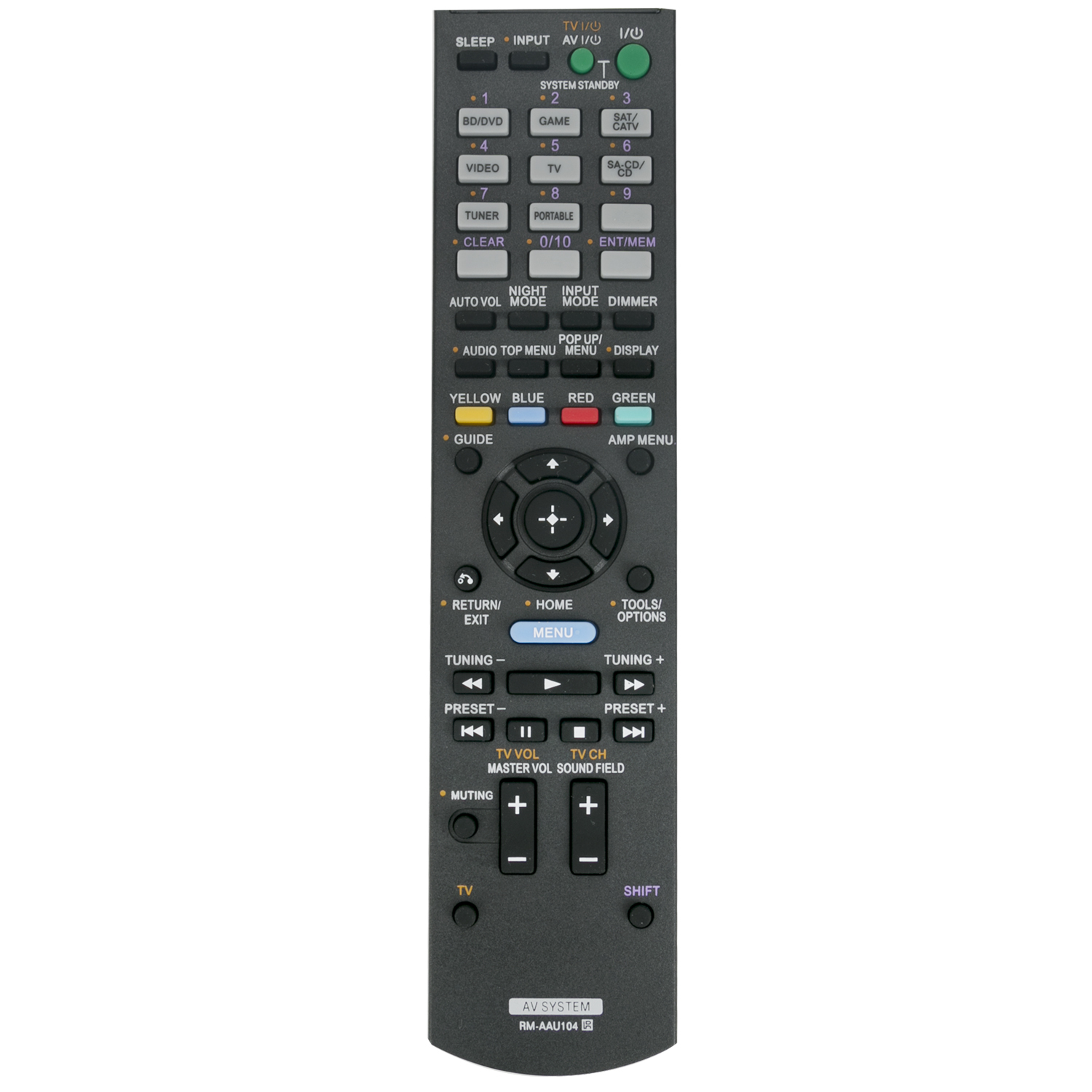 New RMAAU104 Replaced Remote Control fit for Sony AV Receiver STR