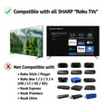 thumbnail image 2 of OEM Replacement Remote Control Compatible with All Sharp Roku Smart TVs【Only Works with Sharp Roku TV, Not for Roku Stick and Roku Box】(Netflix, Apple TV+, Prime Video, and Waipu.tv), 2 of 5