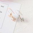 thumbnail image 4 of Ruanlalo Fashion Women Bow Shiny Rhinestones Ball Dangle Hook Earrings Party Jewelry Gift Silver, 4 of 6