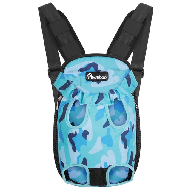 Mochila transportadora de mascotas Pawaboo ajustable en la parte delantera para perros pequeños