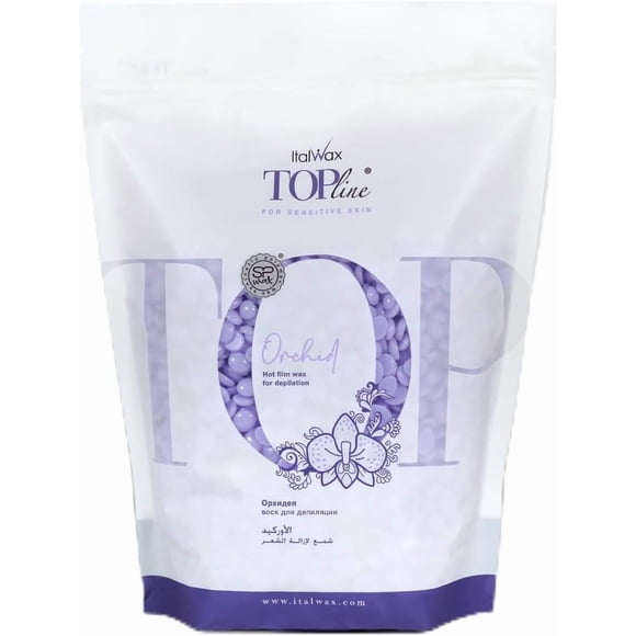 Perlas de cera dura Italwax Top Line Orchid de 750 g para depilación
