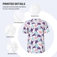 thumbnail image 4 of Daiia Ornamental Turtles Mens Baseball Jersey Button Down Shirts Short Sleeve Sports Uniforms-4X-Large, 4 of 9