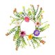 thumbnail image 2 of Spring-themed Artificial Daisies Candle Wreath Suitable For Party And Wedding Table Decorations Suitable For Everyday Spring Outfits Or Easter Party Decorations, 2 of 7