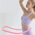 thumbnail image 2 of 3 Soft Weighted Hoop for Adults -Fold Gentle Burning and Waist Toning, Pinch-Proof Design,Soft Material Won't Irritate Skin， Perfect for Home/Travel/Postpartum, 2 of 3