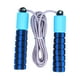 thumbnail image 2 of Cuerdas de saltar unisex con contador electrónico ajustable para hacer ejercicio (azul), 2 of 14