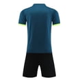thumbnail image 5 of Odeerbi Toddler Kids Boys Girls Quick Dry Soccer Uniform Set Cute Print Color Block T-Shirt Shorts Mesh Athletic Sportswear for 2-13 Years, 5 of 5
