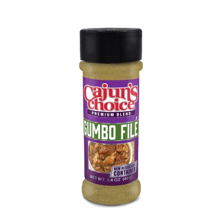 Cajun's Choice Gumbo File - 1.4 oz Jar, Pack of 6, All Natural, Gluten-Free - Authentic Louisiana Sassafras Spice for Gumbo & Jambalaya