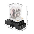 thumbnail image 3 of JQX, 38F Intermediate Relay, 40A Silver Alloy  Power Relay with Large Copper Coil for Stable Operation, 3Z 3H 3D Contacts, Soldered Wires for Tight Connection, Silver Alloy, 3 of 7