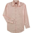 thumbnail image 2 of Alfani Mens Stretch Button Down Dress Shirt, Orange, 17-17.5, 2 of 2