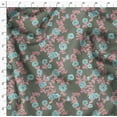 thumbnail image 4 of Soimoi Cotton Cambric Green Fabric By the Yard - 42 Inch Wide -Floral & Leaf Floral Pattern Fabric - Botanical and Elegant Designs for Various Uses Printed Fabric, 4 of 6