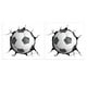 thumbnail image 1 of EeaseMX 2 hojas de pegatinas de pared rotas de fútbol, balones de fútbol, pegatinas decorativas para guardería., 1 of 7