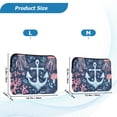 thumbnail image 4 of FORMRS 15-15.6 inch Laptop Sleeve Case Soft Carrying Quilted Computer Bag Cover, Light Blue Anchor, 4 of 7