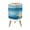 Color 4, variant on Coastal Small Trash Can with Lid Vintage Beach Fish Anchor Geometric 1.8 Gallon Dog Proof Trash Can Round Garbage Can Waste Bin Wastebasket for Bathroom Bedroom Living Room