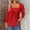 4-Red, variant on Long Sleeve Shirts for Women Solid Color Lace Square Neck Crochet Tops Gifts for Women