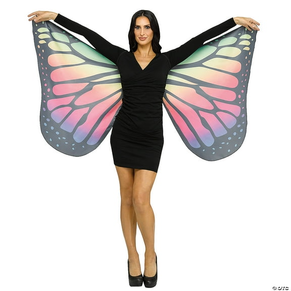 Fun World FW90563RB Adult Wings Soft Butterfly Rainbow for Costume